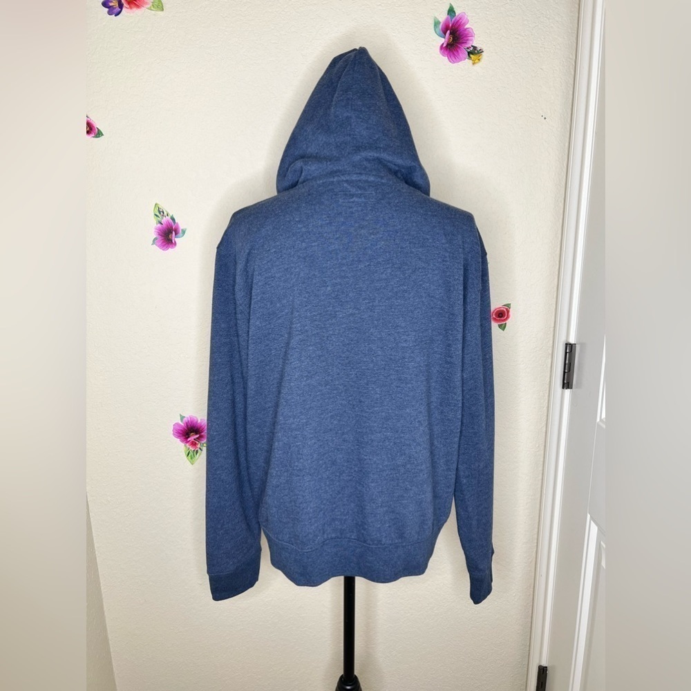 Aeropostale Embroidered Hooded Blue Gray Sweatshirt & Pants Size Large - Picture 8 of 16